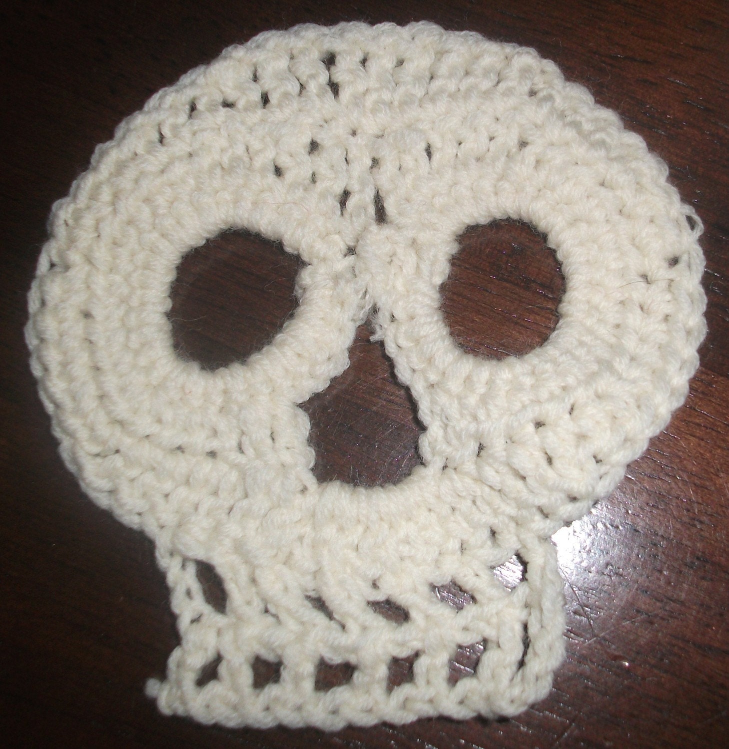 Skull Skeleton crochet applique pattern