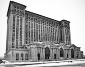 Forlorn - fine art giclee print of Michigan Central Station