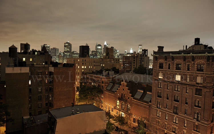 Gotham - fine art print of New York City as seen from Brooklyn Heights