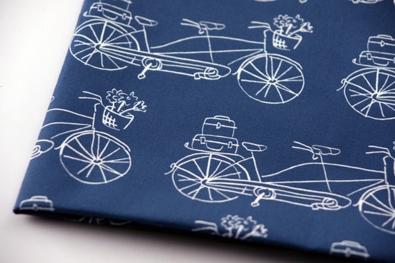 Vintage Traveler Navy  -  Original Fabric - Fat Quarter