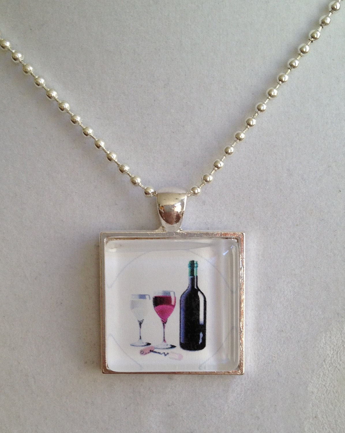 Wine Pendant Necklace