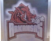 ARKANSAS RAZORBACK Lighted Glass Block