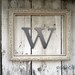 12 Inch Lowercase Industrial Metal Letter "w" With FREE Shipping