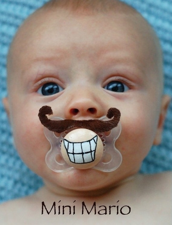 Baby Moustache Pacifier