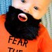 Fear the Beard- Hand Cut Custom Brian Wilson Beard Pacifier