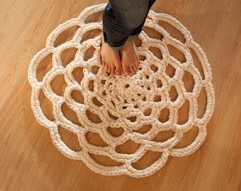 Crochet Doily Rug PDF Pattern