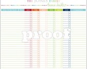 Personalized Finance Checklist Printable