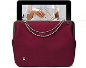 Ipad case - PINK BLACK SILVER - Duchess Case for iPad