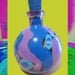 Bottle Art , Painted Bottle , Funky Art , Funky and Original Art On Bottles , Purples And Blues , One Of A Kind Handpainted Original Design
