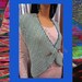 Shrugs Boleros Vests , Handmade Shrugs And Boleros , Vest , Robin's Egg Blue With Blue Trim In Funky & Colorful 100% Cotton