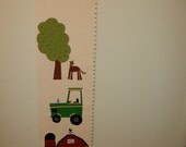 Personalized Children's Growth Chart, John Deere and Farm