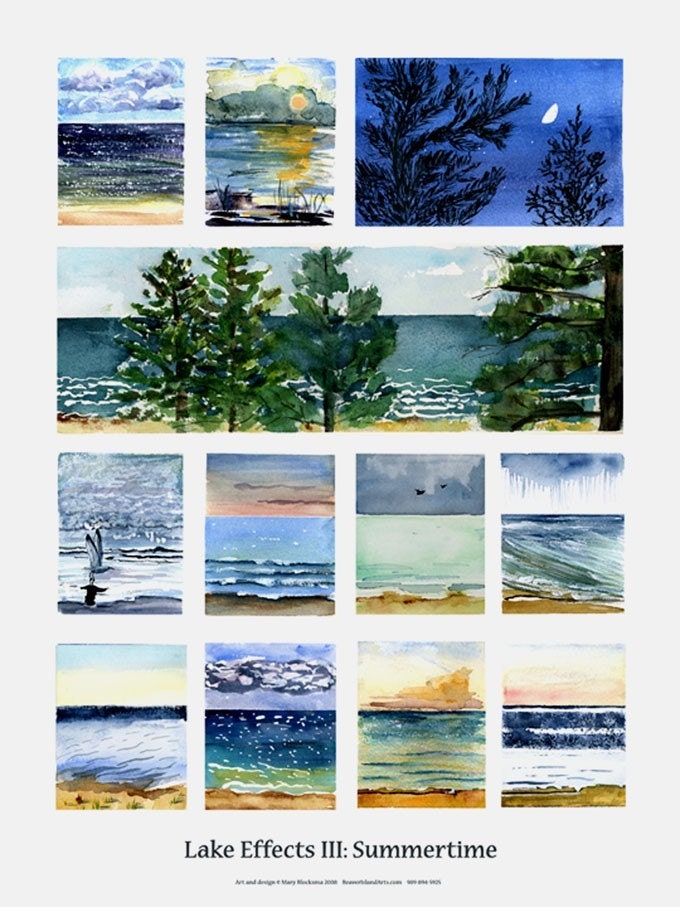 Lake Effects III Lake Michigan Poster