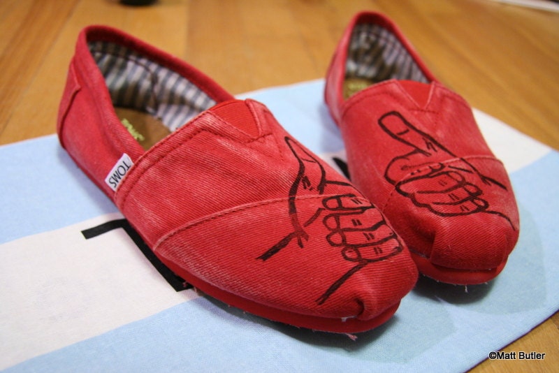Thumbs Up TOMS Shoes