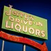 Vintage Jerry's Drive In Liquors Neon Sign - Retro Bar Decor - Phoenix Arizona Art - Vintage Sign Decor - 8X10 Fine Art Photograph