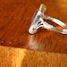 LOVE Wire Wrap Ring Purple size 7 Silver Wire