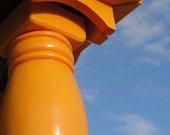 Gigantic Orange Table Leg - Fine Art Photography - Abstract Photography - PhotosByJudy