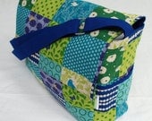 Diaper / Lge Messenger / Nappy Bag - The Square Blue Bird