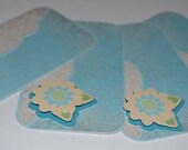 SALE - Journaling Spot in blue - set of 4