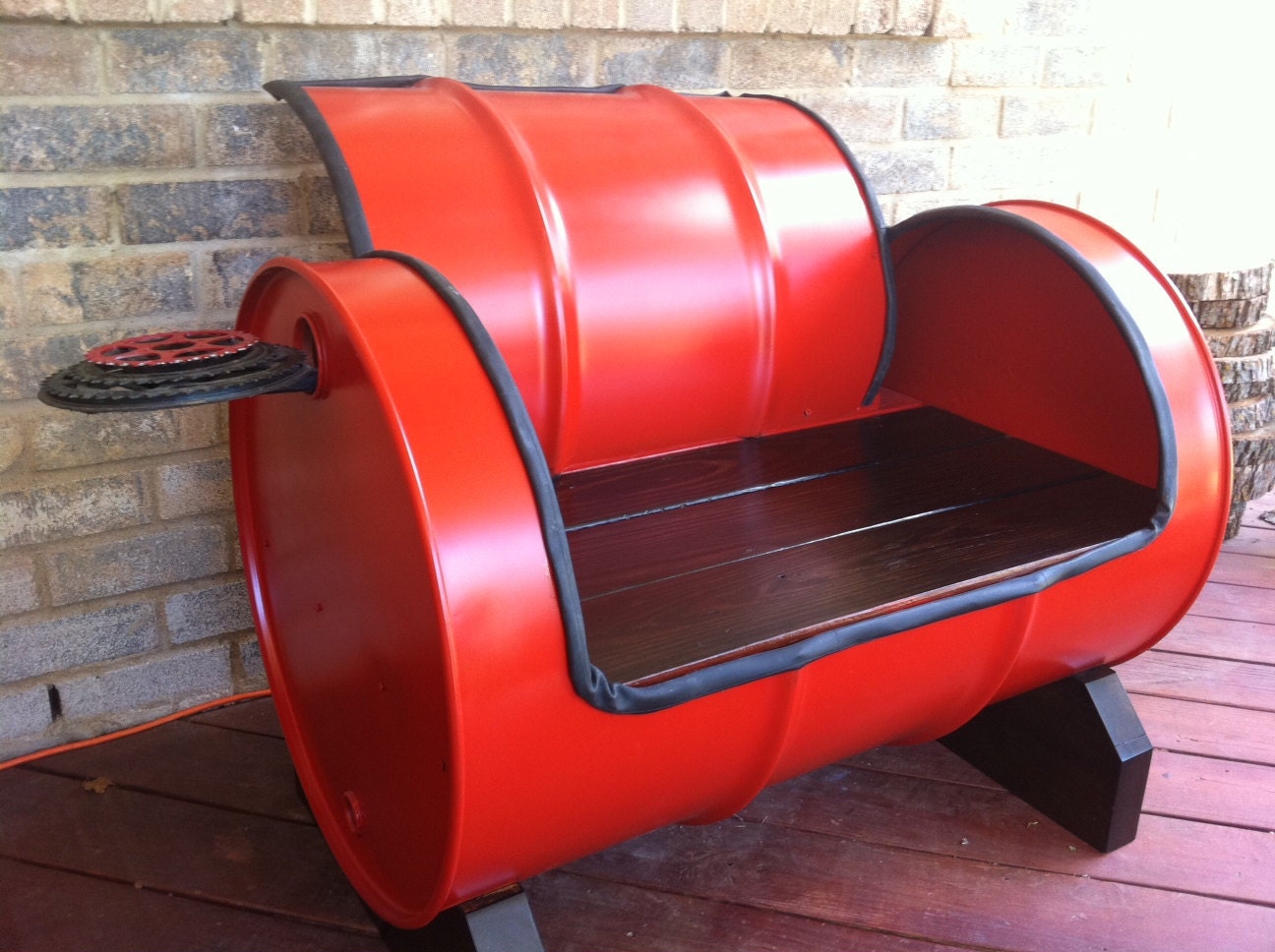 SWEET SEAT - recycled drum bench custom color
