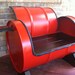 SWEET SEAT - recycled drum bench custom color