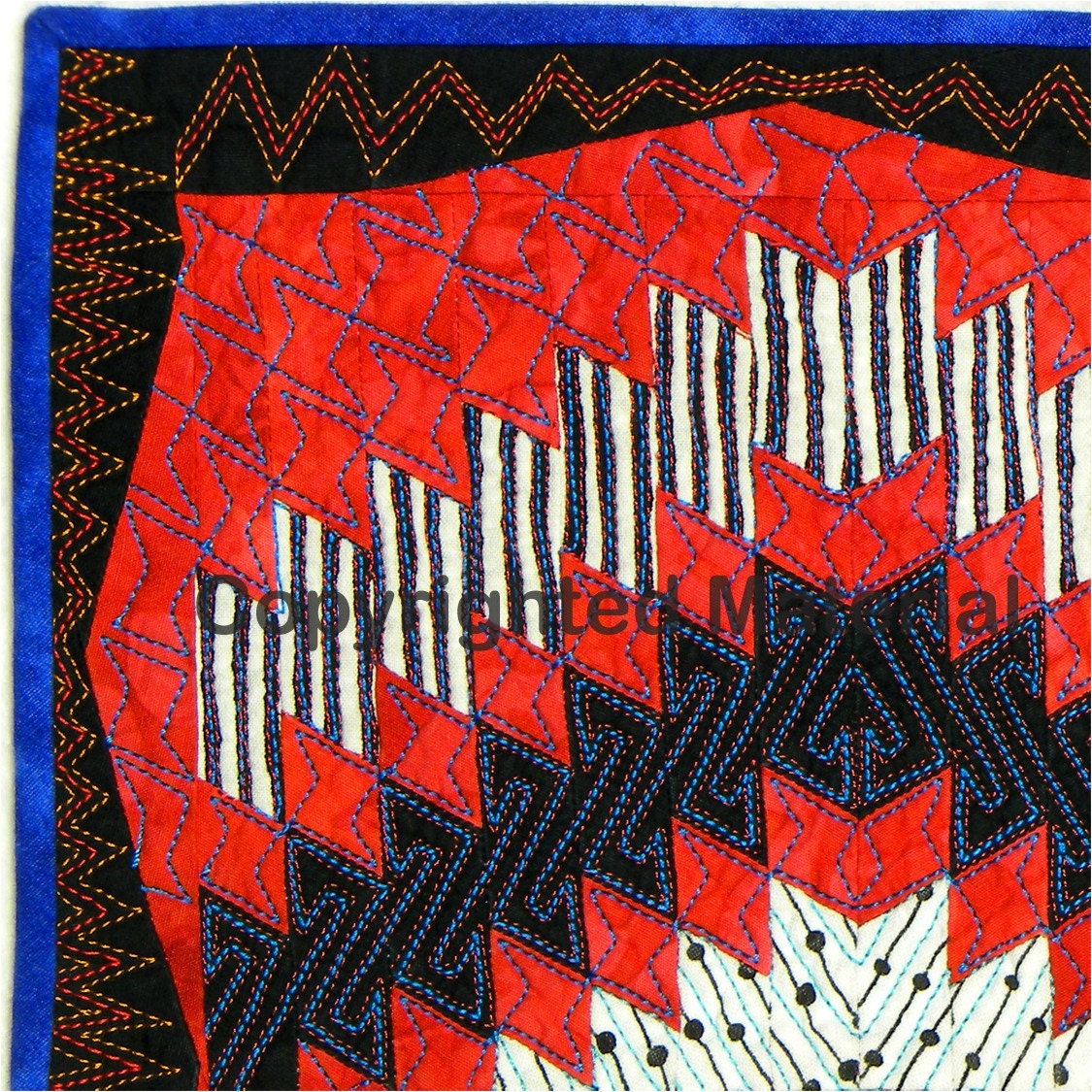 MINI DIAMONDS  / Innovative Wall Art quilt /  Totally Tubular Strip Piecing by Rita Hutchens