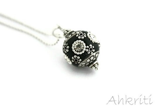 Indian jewelry polymer clay ethnic pendant