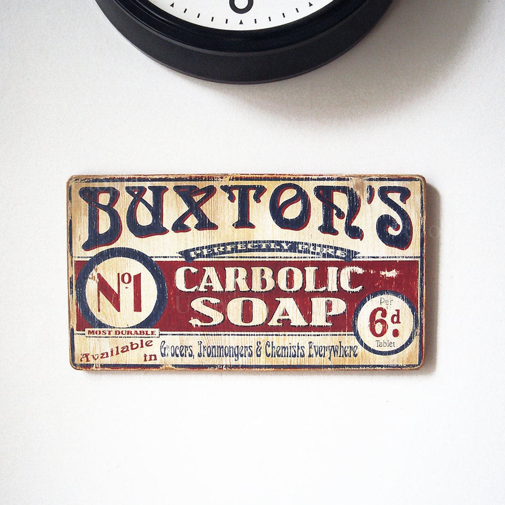 Edwardian Enamel Style Sign