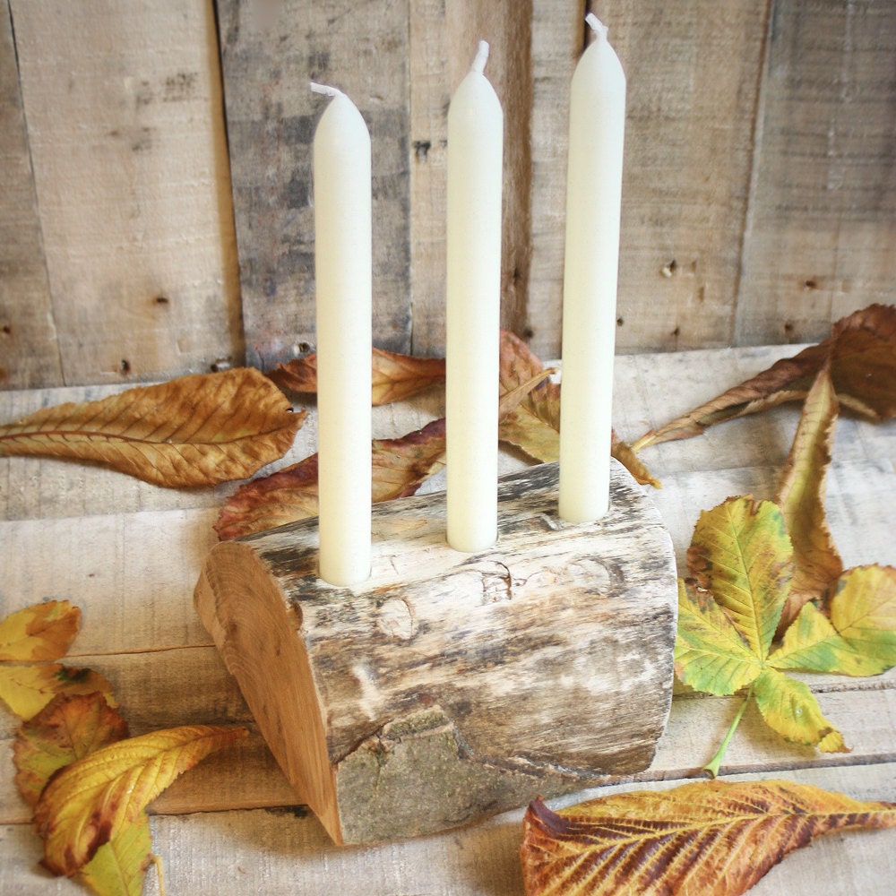 Birch Log Centerpieces