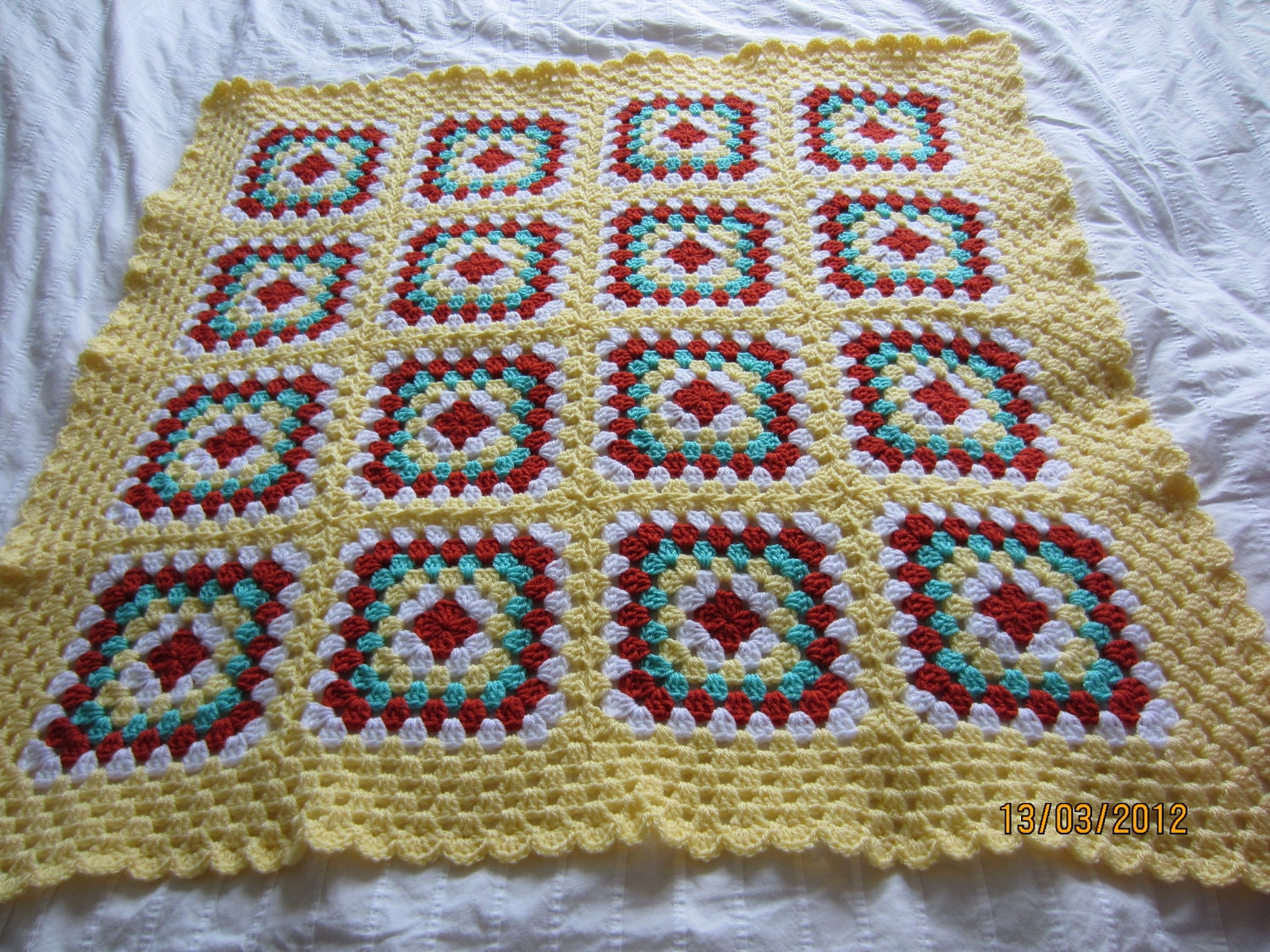 Sunny Yellow baby blanket