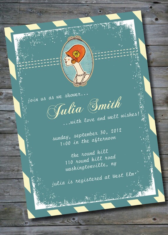 MODERN CAMEO Bridal Shower/Couples Shower/DIY - You Print Il_570xn