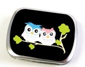 Buy 3 get 4th FREE - Small Mint Tin - Owls on the Tree TINS306