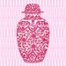 Ming Red Chinoiserie Ginger Jar 8x10 Giclee
