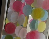 Tissue Garland - Preppy Pink and Blue