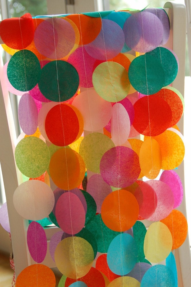Tissue Garland - Rainbow
