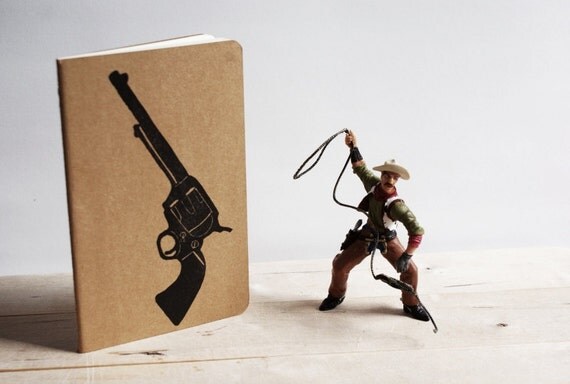 Colt Peacemaker Rustic Western Southwestern Cowboy Gun Notebook Moleskine Journal