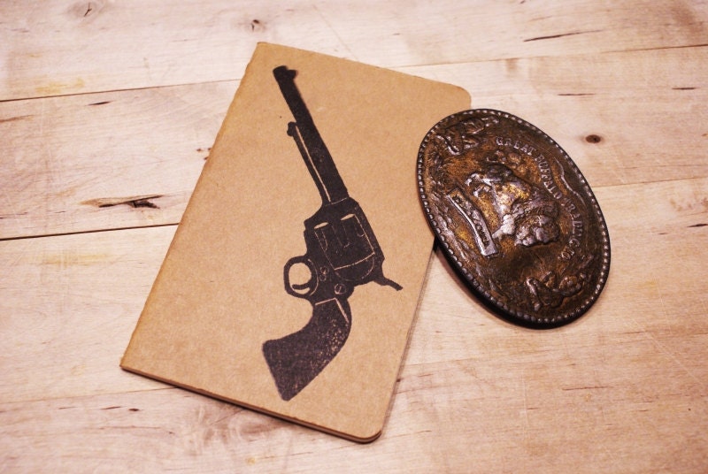 Colt Peacemaker Rustic Western Southwestern Cowboy Gun Notebook Moleskine Journal