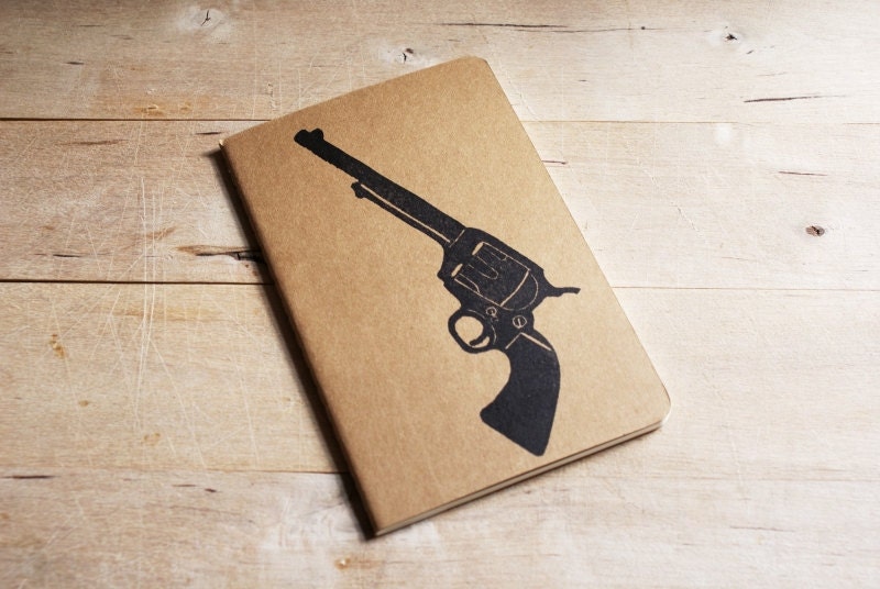 Colt Peacemaker Rustic Western Southwestern Cowboy Gun Notebook Moleskine Journal