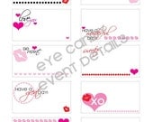 Kiss Me Valentines Day DIY Printable Love Notes Il_170x135