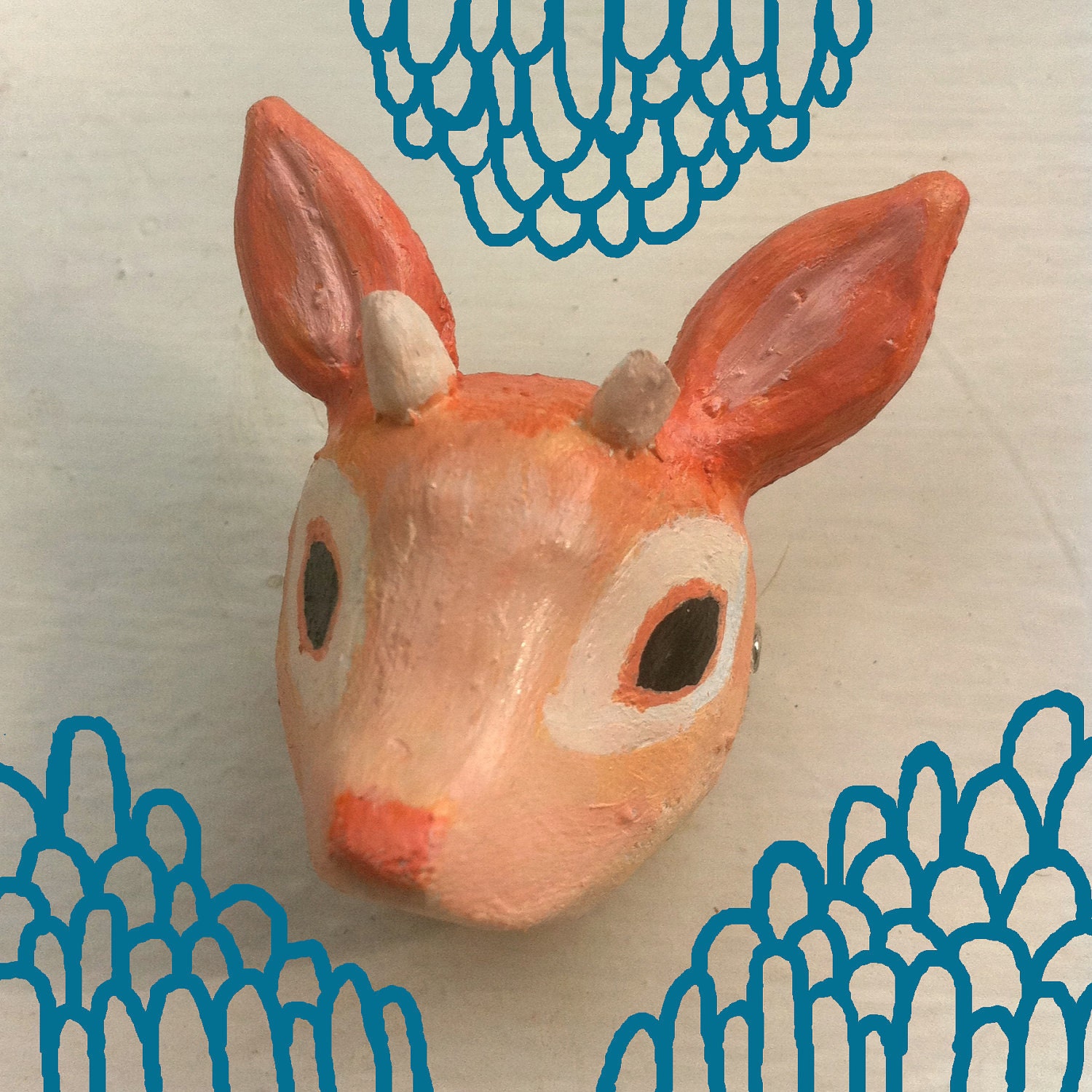 Rudy the Young Red Deer Brooch