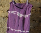 Baby Boys or Girls Purple tie-dyed Baby Vest / Onesie / body suit age 6 - 9 months Purple baby suit