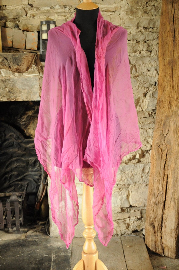 Bundle of Indian Sari Fabric, silk, chiffon, 3 Complete Sarees, sequin pink purple material for crafts, dressmaking, accessories ribbons