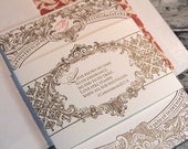 Victoriana Baroque Letterpress Wedding Suite