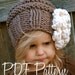 Knitting PATTERN-The Sophia Slouchy (Toddler, Child and Adult sizes)