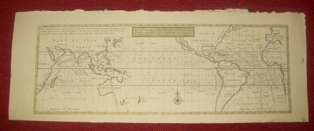 Replica 1715 view of ye general and coasting trade-winds