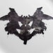 Rorschach Test - Psychiatrist Ink Blot Plate in Black and White