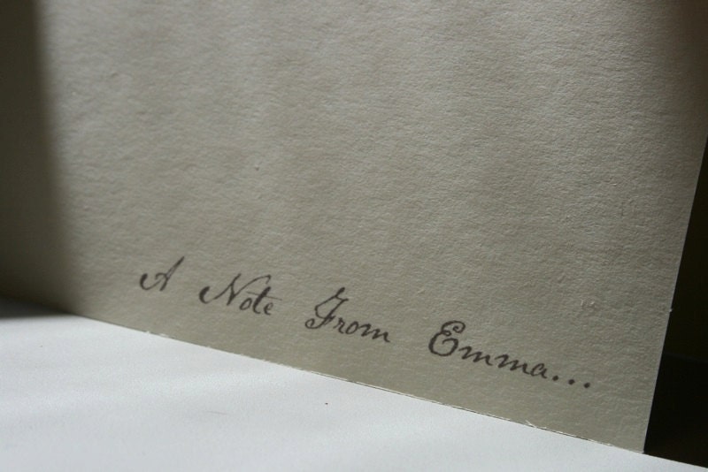 Personalized Stationery -- The Pen & Ink -- Set of 8 Custom Notes and Envelopes