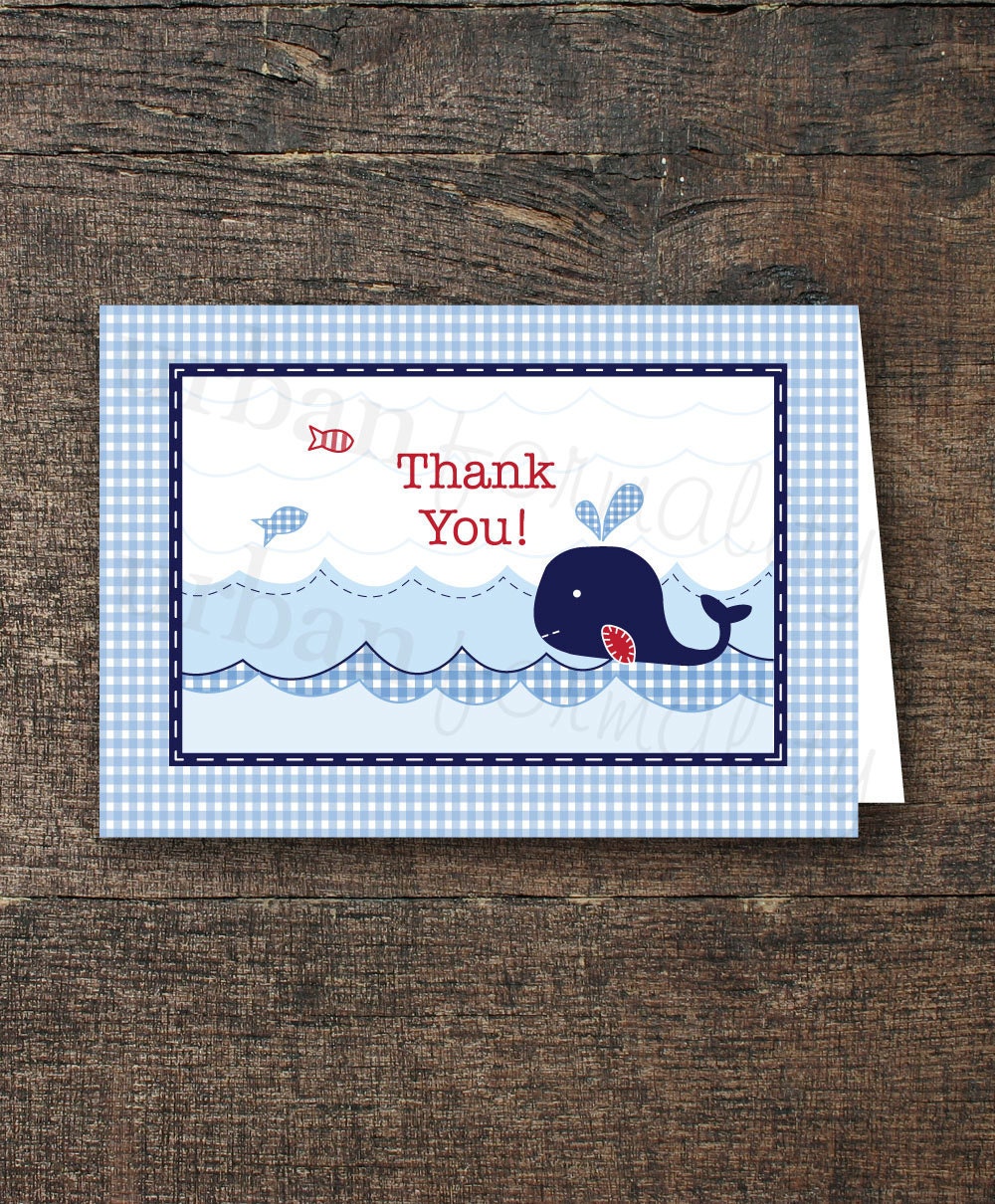 Printable file-  Jackson Thank You Notes