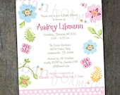 Printable File- Lily Baby Shower Invite