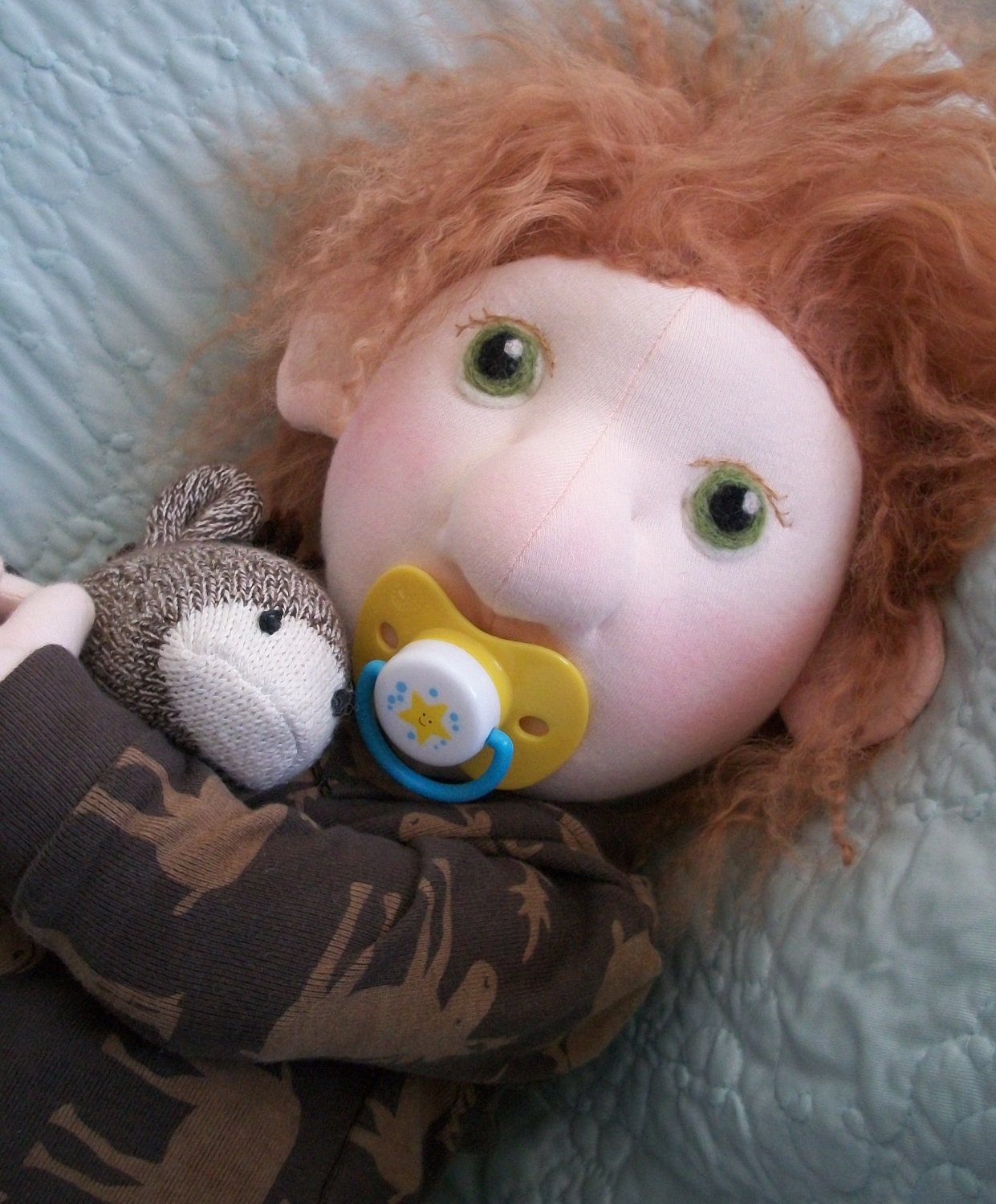 Chase, Lil Bedheads, child safe, fully jointed soft doll, OOAK