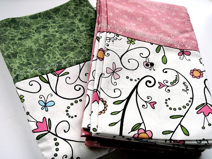 Kid Pillowcase Set - Butterflies and Ladybugs - Set of Two